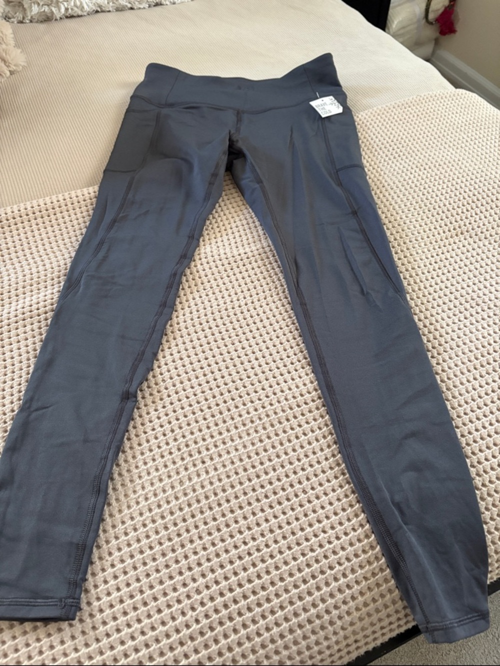 Gray High-Waist Active Leggings